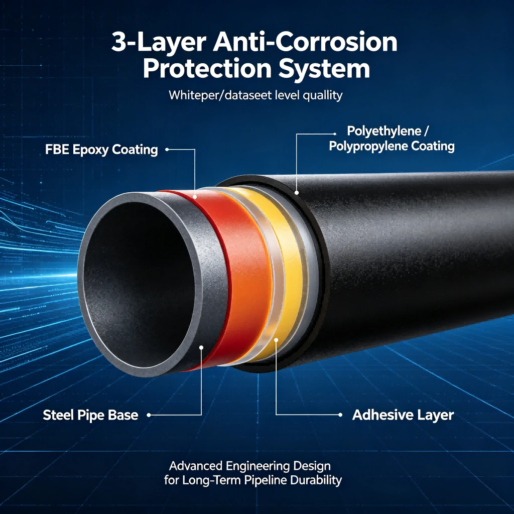 3PE 3PP FBE Coated Anti-Corrosion Steel Pipe Manufacturer Supplier 5 3PE 3PP FBE Coated Anti-Corrosion Steel Pipe Manufacturer Supplier 5